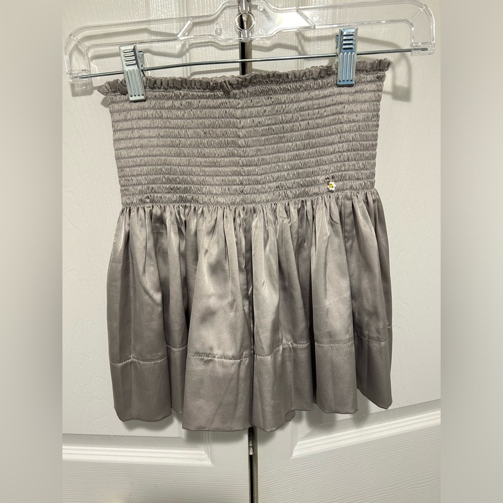 natural life Daisy skort XS gray satin